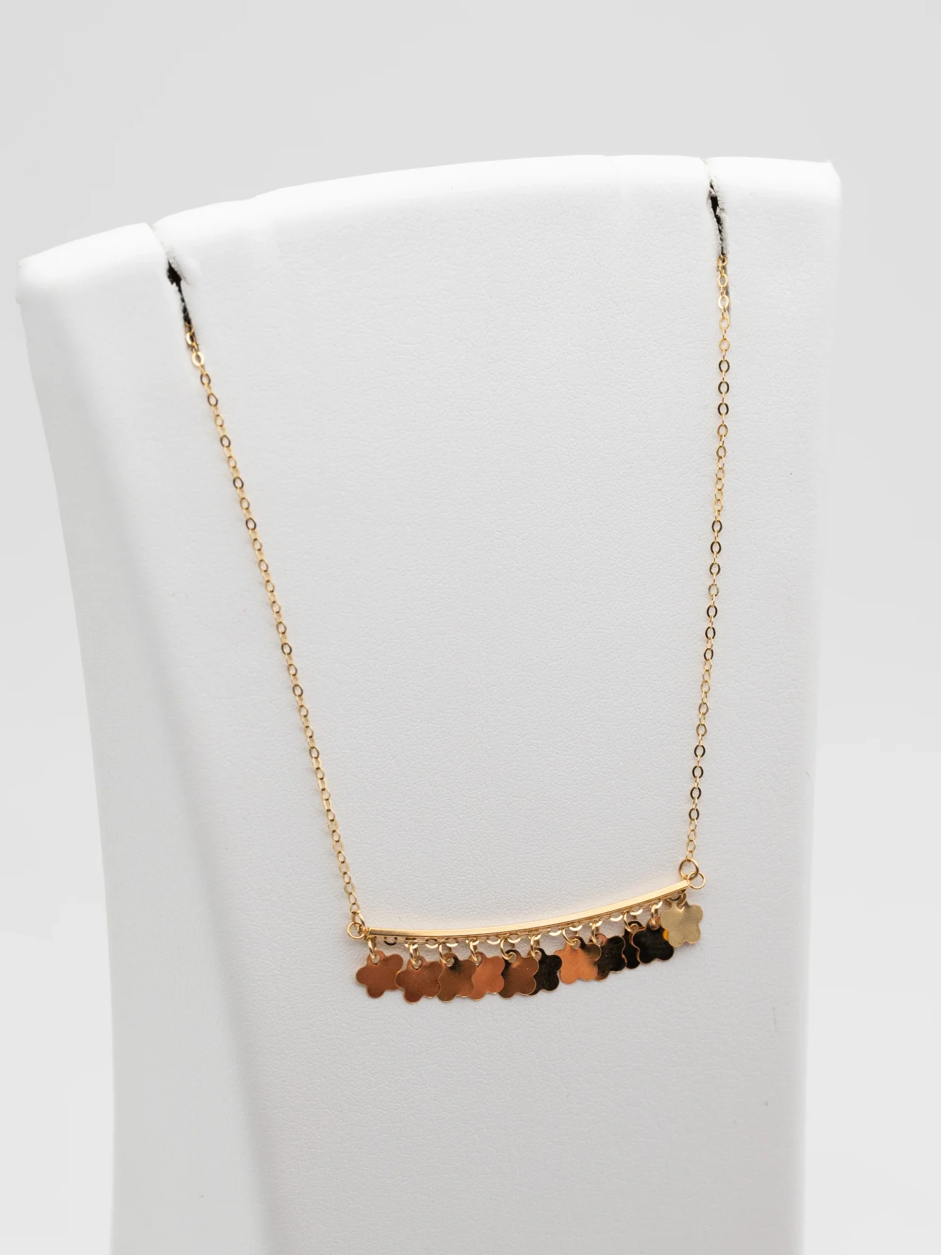 necklace-002 گردنبند طلای رقص شبدرها - Image 1